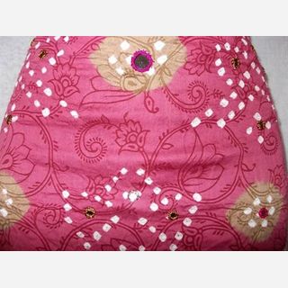 Silk Bandhani Handmade Fabric